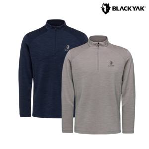 블랙야크 남성 메리노 울 집업 긴팔티 기능성 등산복 티셔츠 1BYZTFU008