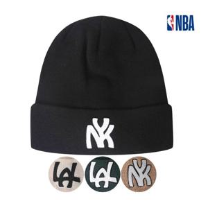 [엔비에이]남여공용 비니 모자 털모자 베이직 레터링 농구팀 팀별 약어 무지 (N255AP988P)