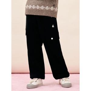 [빈폴키즈] 폴리기모 스웨트형 팬츠  블랙 (BI5X21U035)