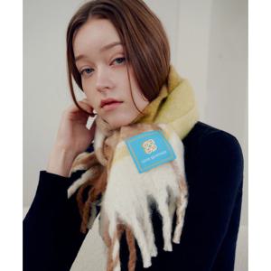 [루이까또즈(스카프)]두툼 모헤어 머플러 헬싱키안 베이지 2DHW812BE