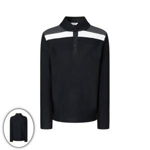 [헤지스골프] 남성 기모 긴팔 카라 티셔츠 블랙 (HUTS5D712BK)