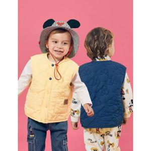 [디즈니베이비]미키마우스옆라인퀼팅조끼(NAVY,YELLOW)_79S721301