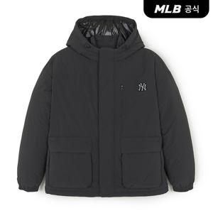 [MLB공식] 25FW 고프코어 3 in 1 후드 중량 숏패딩 NY (D.Charcoal Grey) 3ADJB0356-50CGD