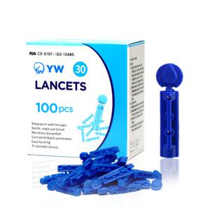 일회용 수동 랜싯 30G 100개 란셋 사혈침 니들 당뇨 채혈침 여드름 바늘