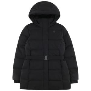 르꼬끄 여성 레귤러핏 중기장 구스 다운 자켓 QQ422ODJN1BLK