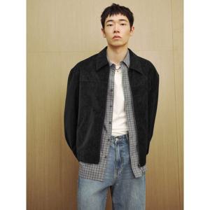 (42593ZLY85) [에잇세컨즈] 페이크 스웨이드 블루종  블랙