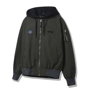 지프 남녀공용 후드 탈부착 항공점퍼 JQ8JPU203KH