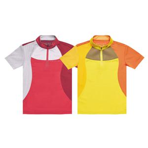 콜핑 여아동 하이쿨 흡습속건 배색 등산 반팔 반집업 티셔츠 1602TK515G