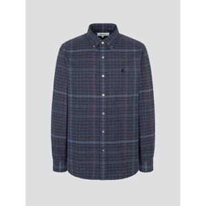 [빈폴멘]변형 스몰 윈도우 체크 셔츠  네이비 (BC4X64O07R)