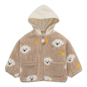 블루독베이비 10 25FW겨울신상 (BR)도기 패턴 FUR점퍼 (45C14113010)