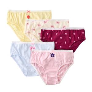 블루독스튜디오 [블루독](YE)플라워뱀부5종삼각팬티  여아속옷 (24W1051152)