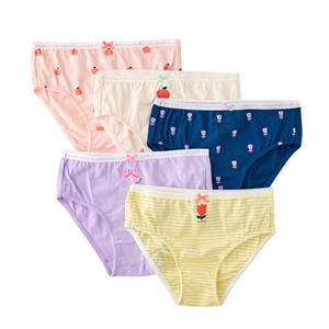 블루독스튜디오 [블루독](YE)애플뱀부5종삼각팬티  여아속옷 (24W1051153)