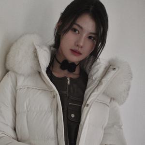 [에고이스트]요크 다이아퀼팅자수 벨티드 구스 다운점퍼 ER4TD800