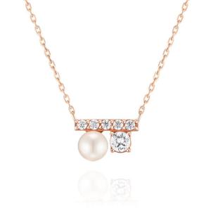 아트박스/메종드쉬 메종드쉬 14K 골드 금 목걸이 큐빅바 진주