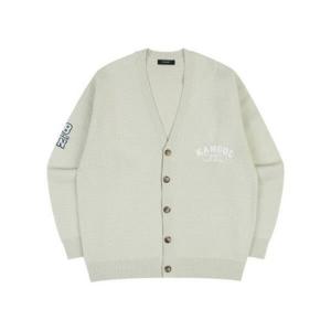 캉골자켓 CQK KQFC-KN18890EC 칼리지 바시티 가디건 1889 에크루