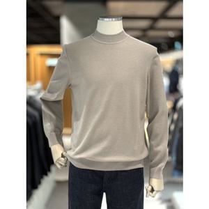 지오지아 25FW 3컬러 기계세탁전용 모크넥 반폴라 니트 스웨터 ADF4EU1101