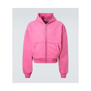 아크네 엠브로이더리 코튼 플리스 집업 후디 P01066541