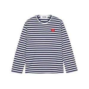 꼼데가르송 X 인베이더 픽셀와펜 스트라이프 남성 긴팔티셔츠 AZ T324 051 1