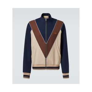 발렌티노 컬러 블로킹 로고 집업 스웨트셔츠 P01041278