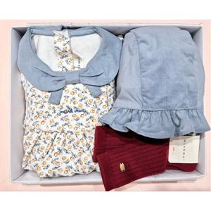 [밍크뮤](BL)쁘띠열매플라워SET바디슈트,양말세트34A13-604-08,812-02