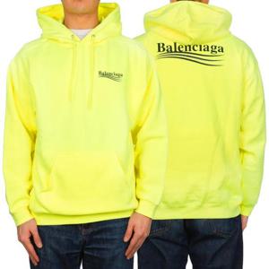 나니럭스 발렌시아가 웨이브 로고 후드티 네온 600583 TJVD4 7110