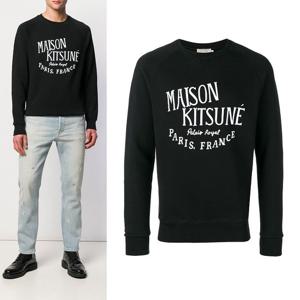 메종키츠네 PALAIS ROYAL 블랙 스 ㅇㅞㅅ셔츠AM00300KM0001