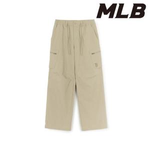 MLB (3AWPV0254-43SAS) 바시티 코튼터치 지퍼 카고 와이드팬츠