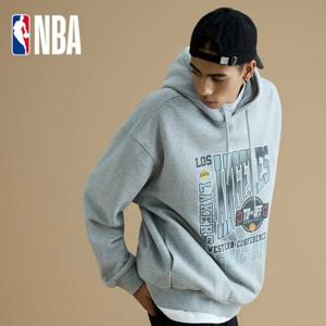 NBA  남녀공용 커플 기모 후드 티셔츠 254TH041P그레이