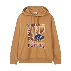 NBA  남녀공용 커플 기모 후드 티셔츠 254TH041머스타드