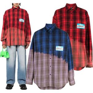 23FW 베트멍 마이 네임 이즈 블리치 체크 셔츠 UE63SH190R UE63SH190N