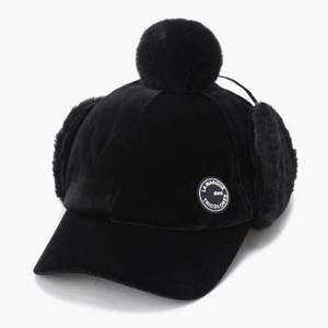 [르꼬끄골프]르꼬끄골프모자 KQF GP422LCPO1-BLCK 여성 퍼 방울