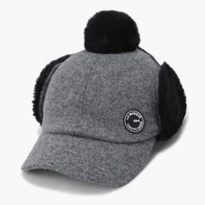 [르꼬끄골프]르꼬끄골프모자 KQF GP422LCPO1-GREY 여성 퍼 방울