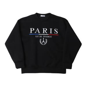 남자 파리 네오프랜 긴팔 맨투맨 티셔츠 RB-TSA-Q006-블랙