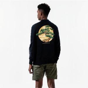 반디 더 핑크 공용 블랙 본사이 크루넥 맨투맨 22KO201305