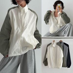 나야홍 / 위쉬몰 PO 소매배색바람막이점퍼(V441H510) 빅사이즈