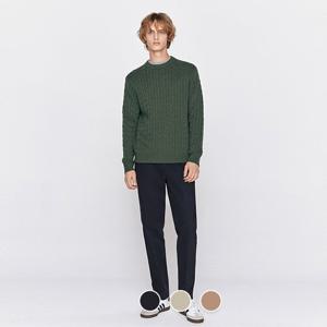 [지오다노] 남성 겨울 기모 테이퍼드핏 링클프리 팬츠 면바지 115905