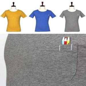 가슴포켓 연필 포인트 반팔 티셔츠 3COLOR