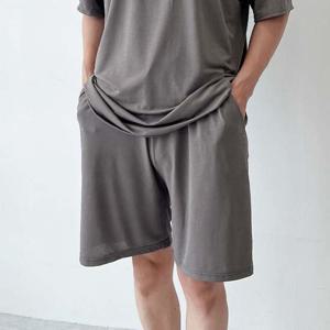 남자 무지 여름 트렌드 쿨반바지 1P 데일리 얇은 데일