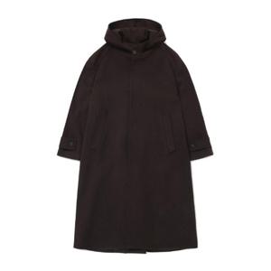 커버낫자켓 JQS CO2404CT04-CL 캐시미어 블렌드 후드 코트 초콜릿