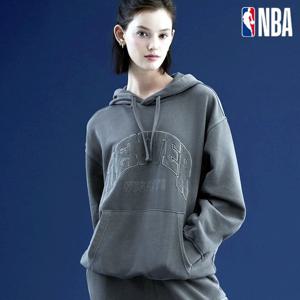 [엔비에이]남녀공용 커플 피그먼트 후드 티셔츠253TH121그레이