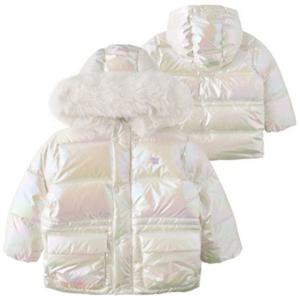 [블루독8-키즈] 크림 샤이닝덕다운점퍼 오리털 여아 패딩 파카 두돌선물 초등학생 25C7511453