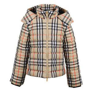 버버리 25FW 키즈 레크 후드 다운 패딩 샌드베이지 8109489 B9368 6-10Y