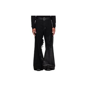 릭오웬스 청바지 블랙 콘코르디안 조리스 데님 진 252232M186023