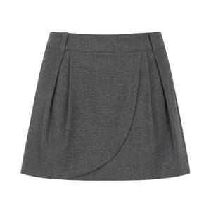 M 파리게이츠골프반바지 NQC 521E3PS206_GY 여성 백 플리츠 밴딩 큐롯 스커트