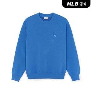 [MLB공식] 25FW 베이직 스몰로고 기모 맨투맨 LA (Neon Blue) 3AMTB0356-07BLN