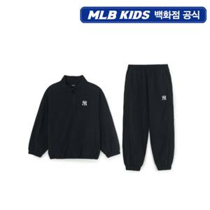 [MLB키즈PG] 아웃도어 베이직 컬러블럭 우븐 맨투맨세트 (7AS2B0256-50BKS)