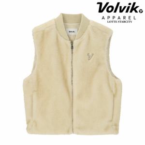 볼빅 여성 니트카라 퍼 베스트 VLVTPA01_BE_KD