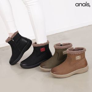 [아나이스] 퍼트리밍 지퍼 앵클부츠 4cm_25F203 [무료배송]