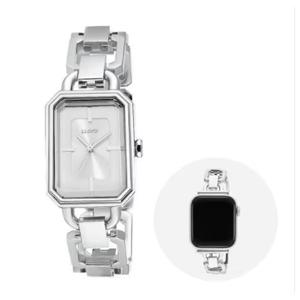 [로이드] 에메랄드 실버 메탈시계 LL2G21801XSS