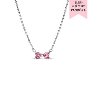 [판도라(주얼리)][백화점 보증서 제공] 보우 펜던트 네크리스 394235C01